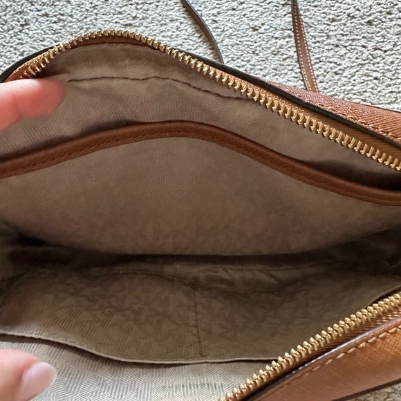Michael Kors Tan Crossbody Bag with Gold Accents - Picture 5 of 5